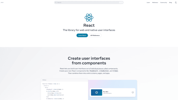 React