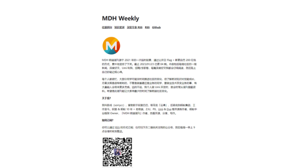 MDH Weekly