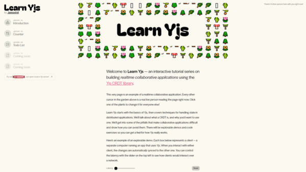 Learn Yjs by Jamsocket