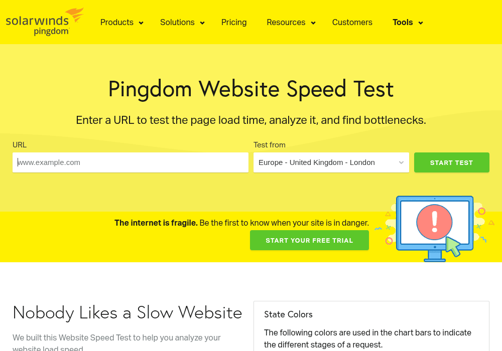 Pingdom Tools