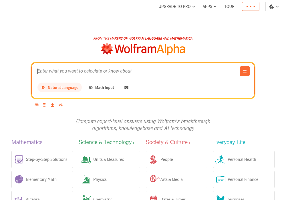 WolframAlpha