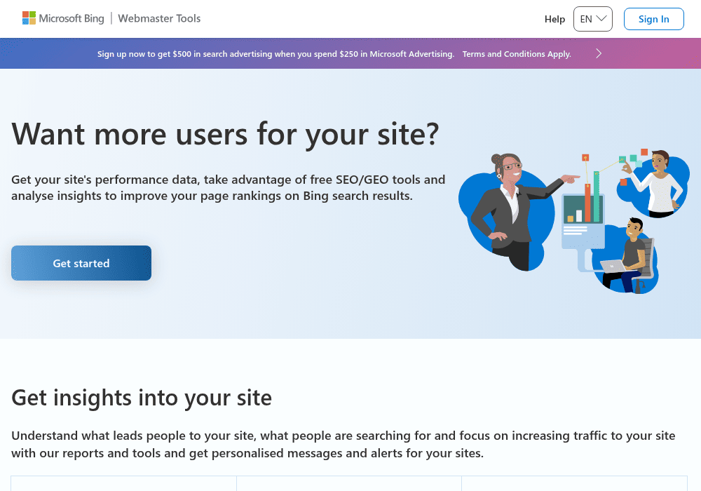 Bing Webmaster Tools