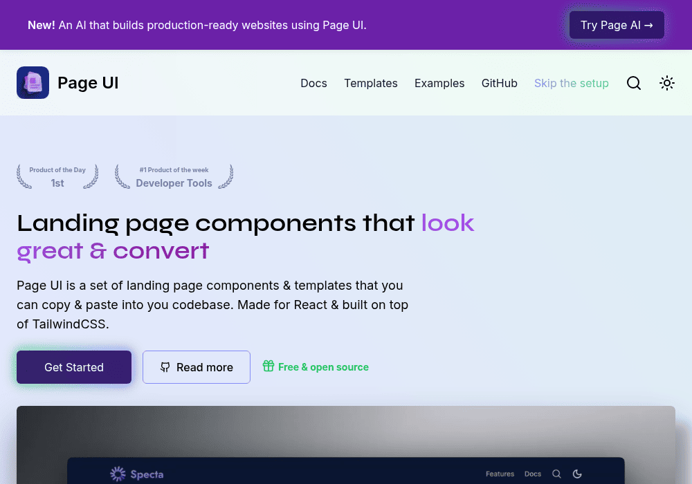 Page UI