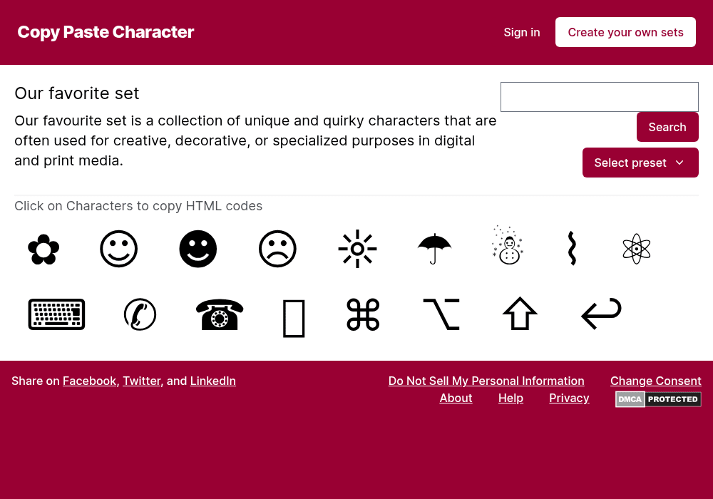 copypastecharacter
