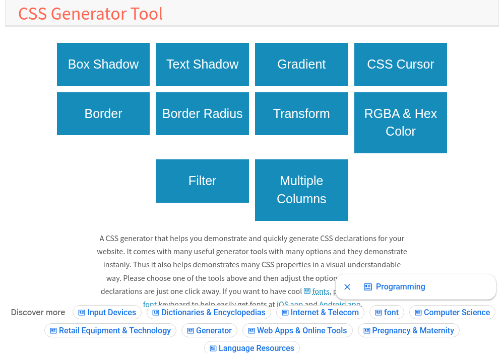 CSSgenerator