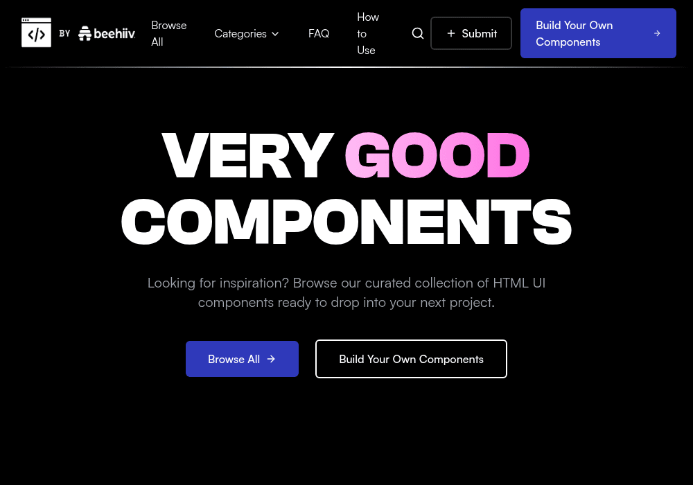 Very Good Components